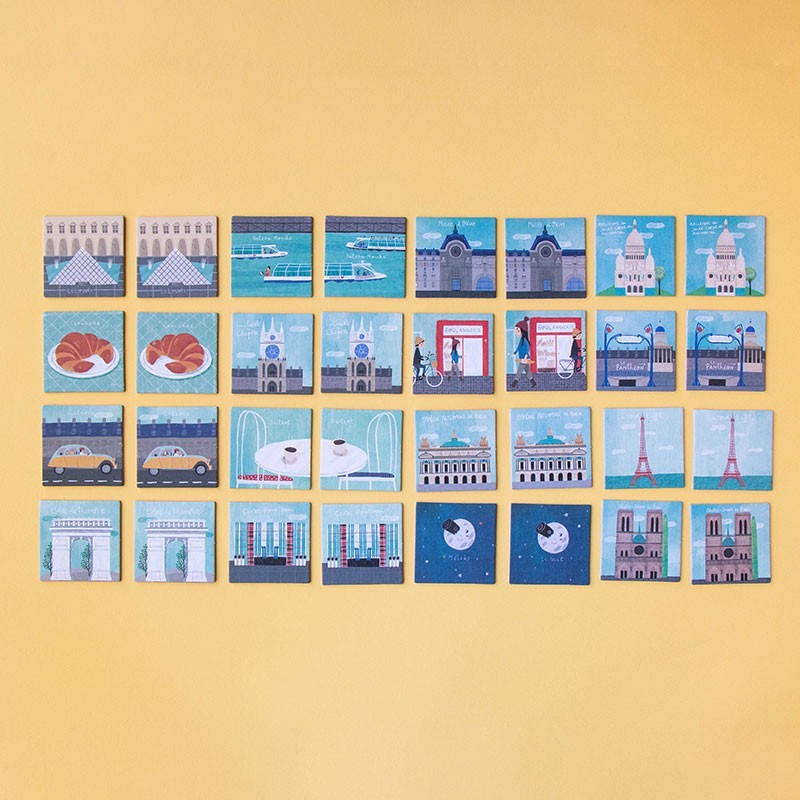 Jeu de memoire de Paris